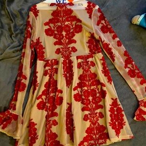 Free People Lacey Red Dress